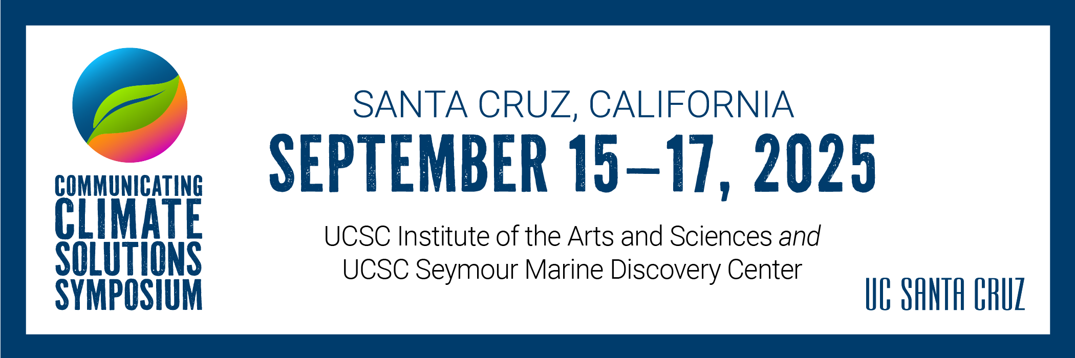 Communicating Climate Solutions Symposium banner